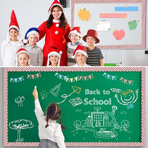 Vista 91 de Panelee Borde inspirador de confeti de 68.9 pies, borde de tablón de anuncios, mariposas, flores, abeja, espacio, inspirador, linda decoración