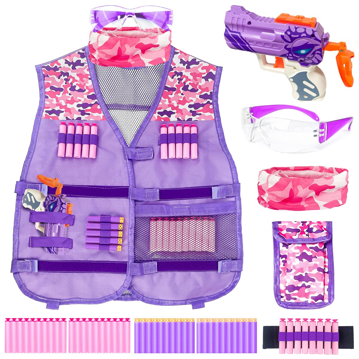 Amazon.com: Kids Tactical Vest Kit for Nerf-Tactical Guns Vest Set