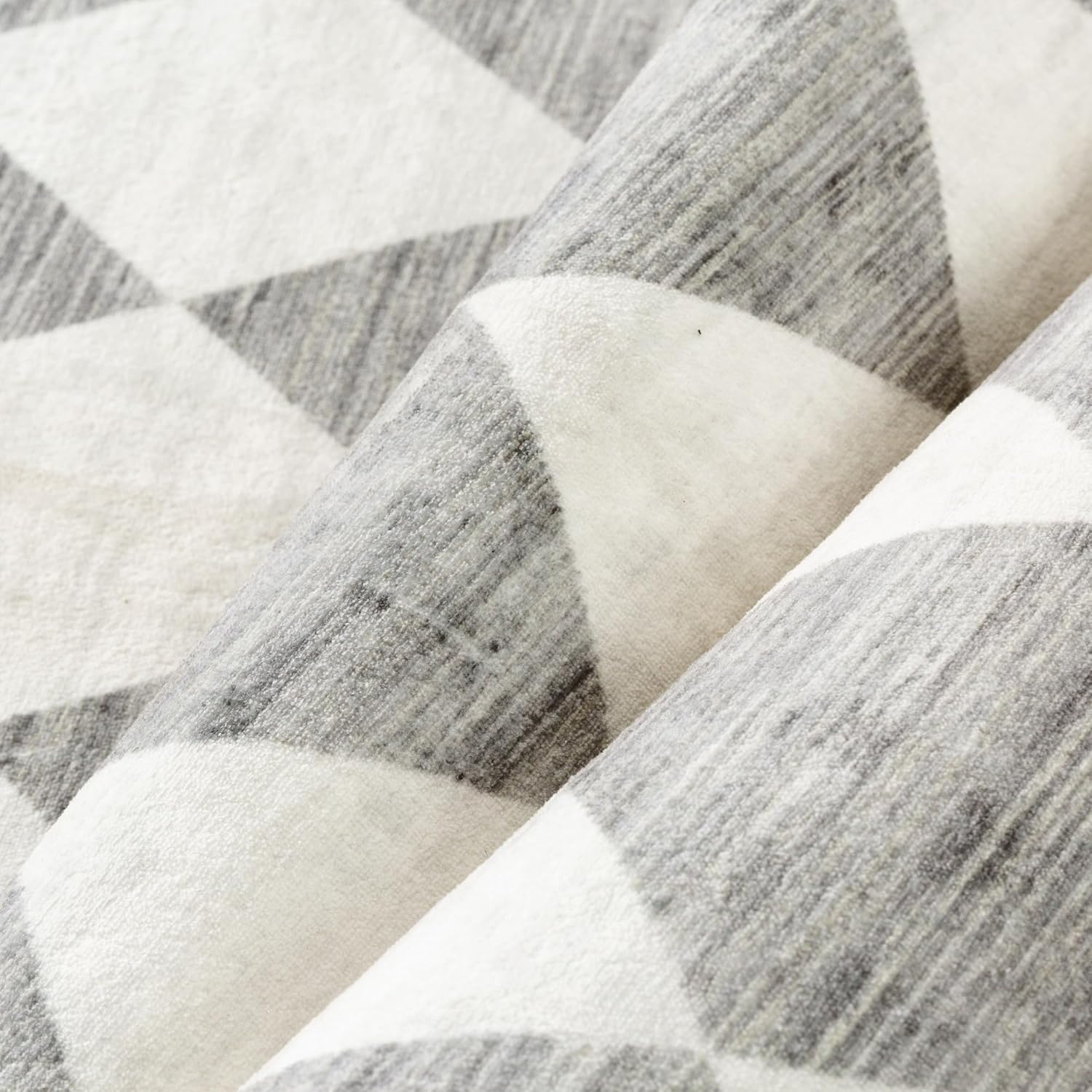 8x10 Checkered Grey Area Rug for Living Room Bedroom Washable Soft Modern Non Slip Large Throw Rug Lightweight Low Pile Neutral Carpet Dining Room Office Classroom Nursery Playroom