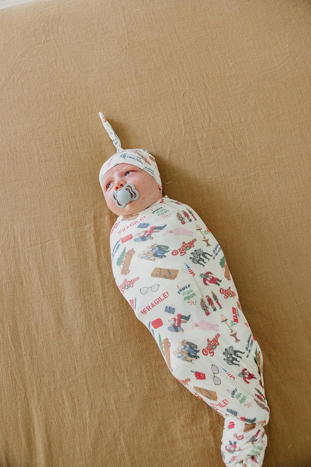 Copper Pearl Baby Swaddle Blanket - Premium Knit Baby Blanket, Large Soft Stretchy Receiving Blankets for Baby Boy and Girl, Swaddles for Newborn, Infant, and Toddler (A Christmas Story)