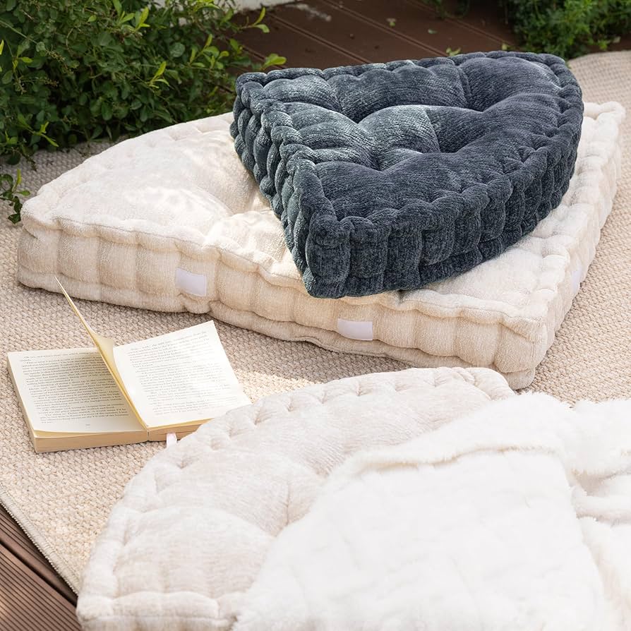 クッション・座布団 everyone TRAY CUSHION design by Vincent Amazon.com: TEXSTEAD Fan-Shaped Floor Cushion Fan Floor