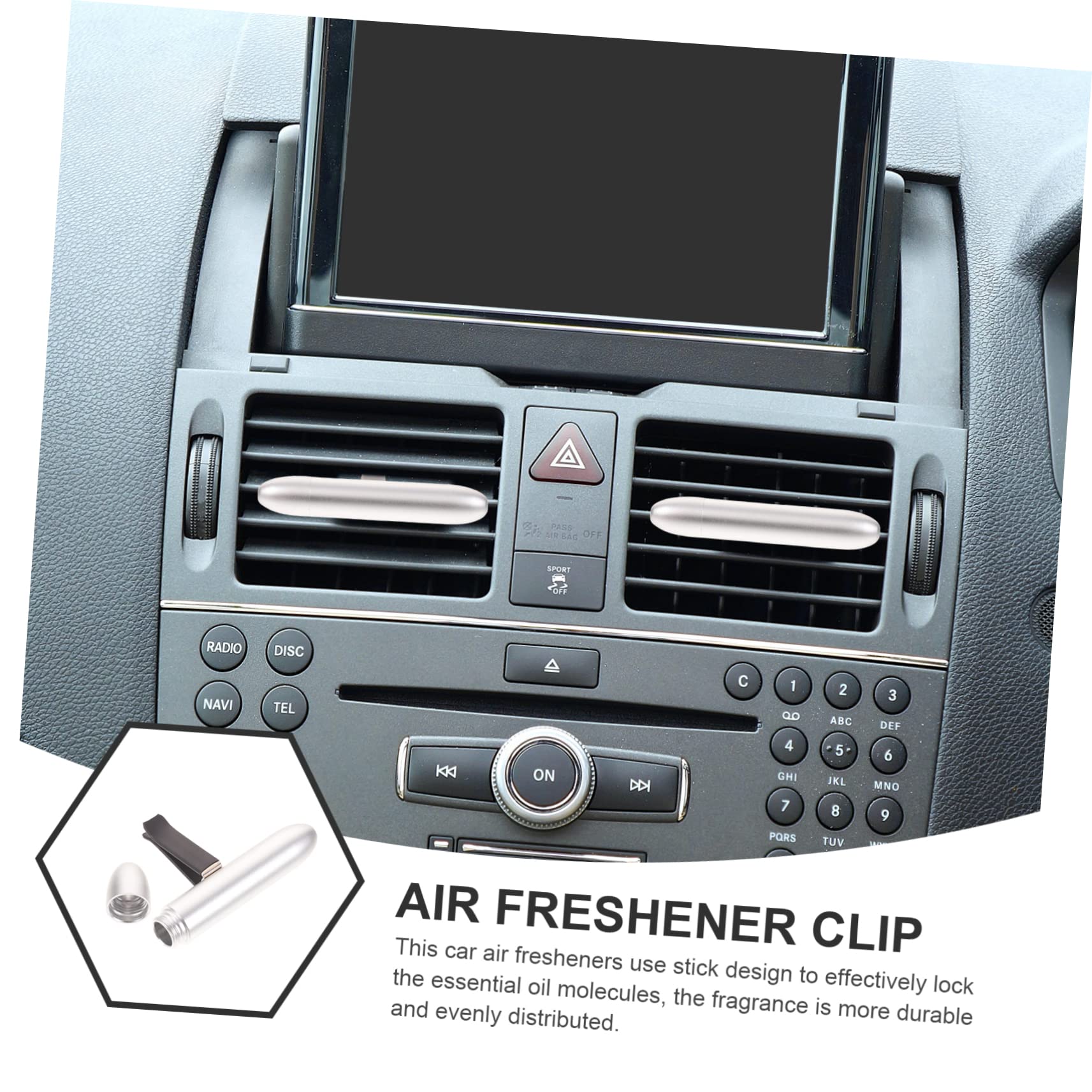 ULTECHNOVO 4 Pz Clip per con presa d'aria fragranza maschile eau de parfum da uomo profumatore auto deodorante auto profumi auto diffusore clip di sfiato per deodoranti per auto