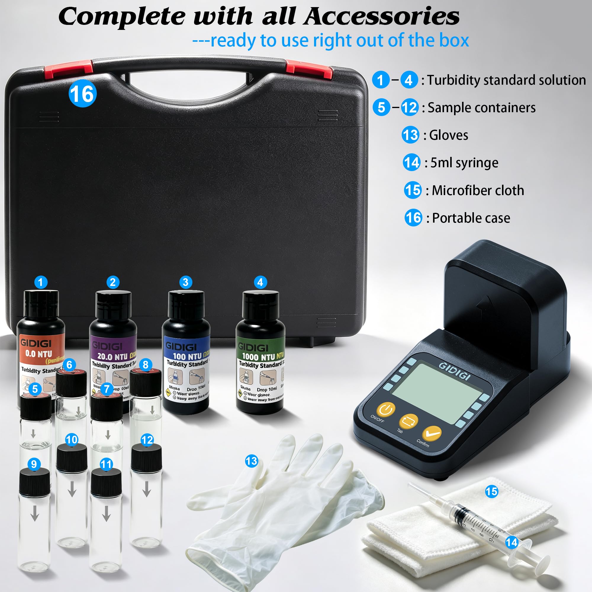 Portable Turbidity Meter - 0-1000 NTU -2 Portable Turbidity Meter - 0-1000 NTU -2