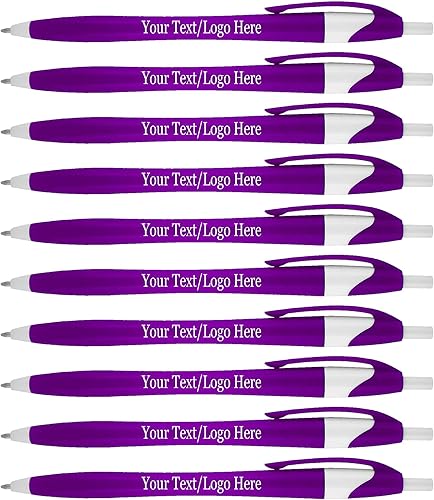 Miniatura 9 de SyPen Bolígrafos personalizados con tu logotipo personalizado o texto, paquete de 500 unidades a granel para negocios, fiestas y eventos, bolígrafos