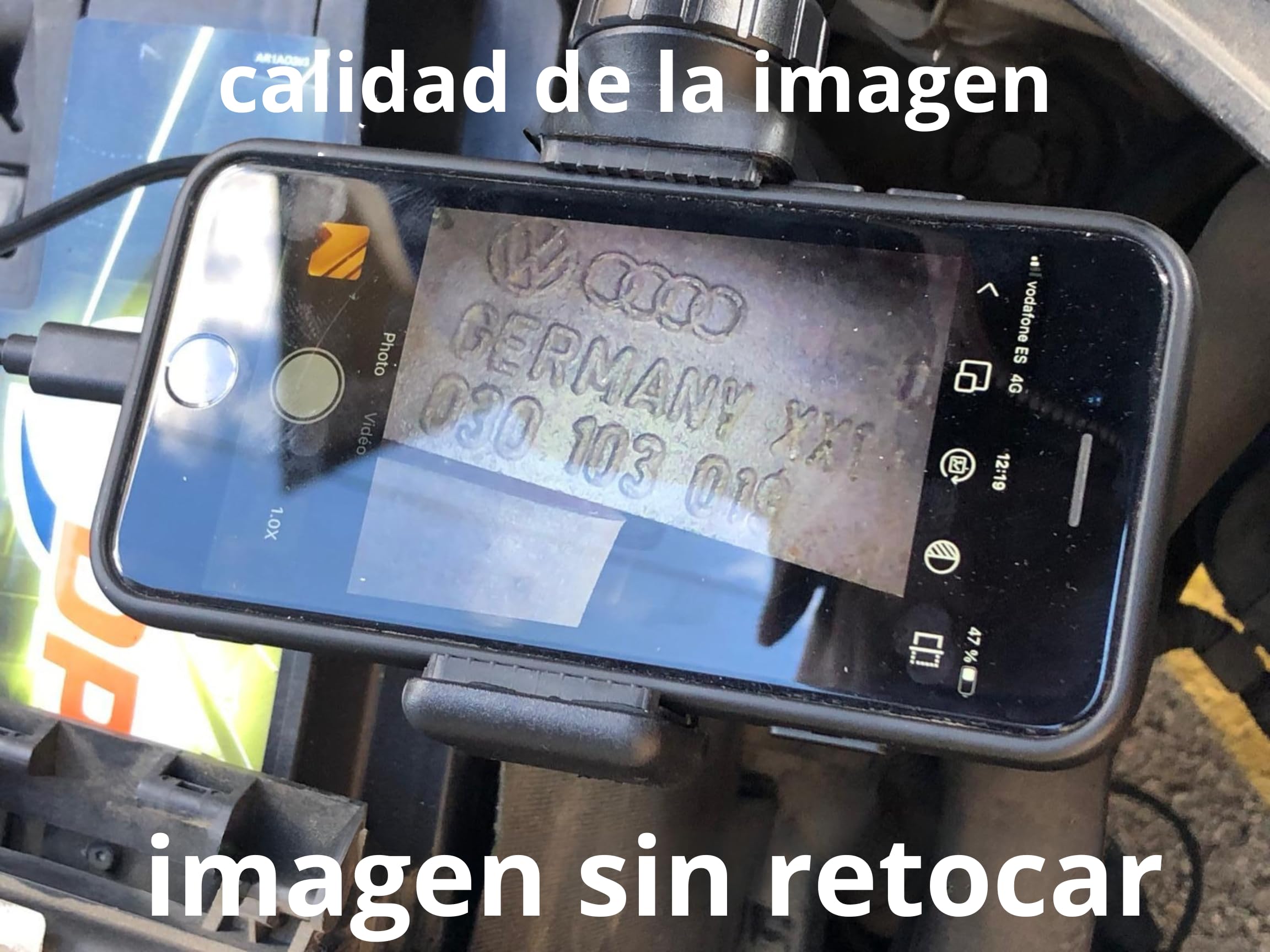 Cámara endoscopica inspección orientable 360º Uso Industrial 1920P Equipado con 8 Leds Cable semirrígido de 1,5 m + endoscopio 5 Metros hurón para canalización mecánica Compatible con Android/iPhone