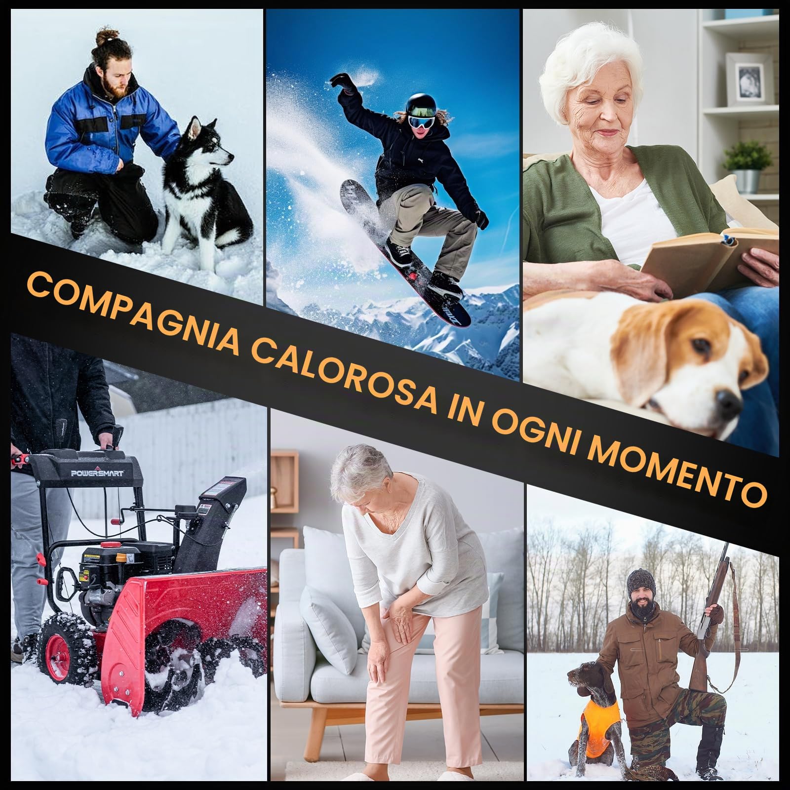 Scaldamani Ricaricabili con 10000mAh, Riscaldamento su due lati, Confezione Magnetica da 2, Scaldamani Tascabile, Riutilizzabile con 3 Livelli di Calore, per Gli Sport da Campeggio all'Aperto