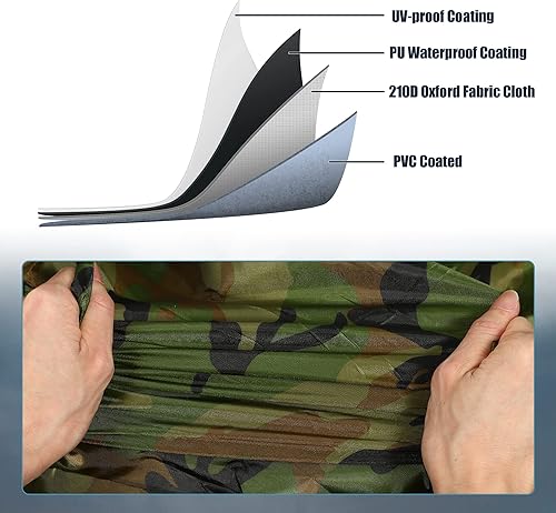 Miniatura 4 de X AUTOHAUX Cubierta UTV de 4-6 plazas para Honda Talon 1000x-4 para Can-Am Maverick Max 1000R cubierta impermeable lado a lado para Polaris RZR XP 4