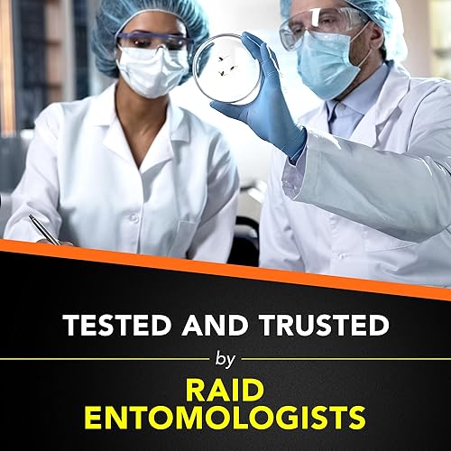 Miniatura 8 de Raid Asesino concentrado de plagas de alcance profundo y nebulizadores de cucarachas, para cucarachas, hormigas, grillos y otros insectos, mata