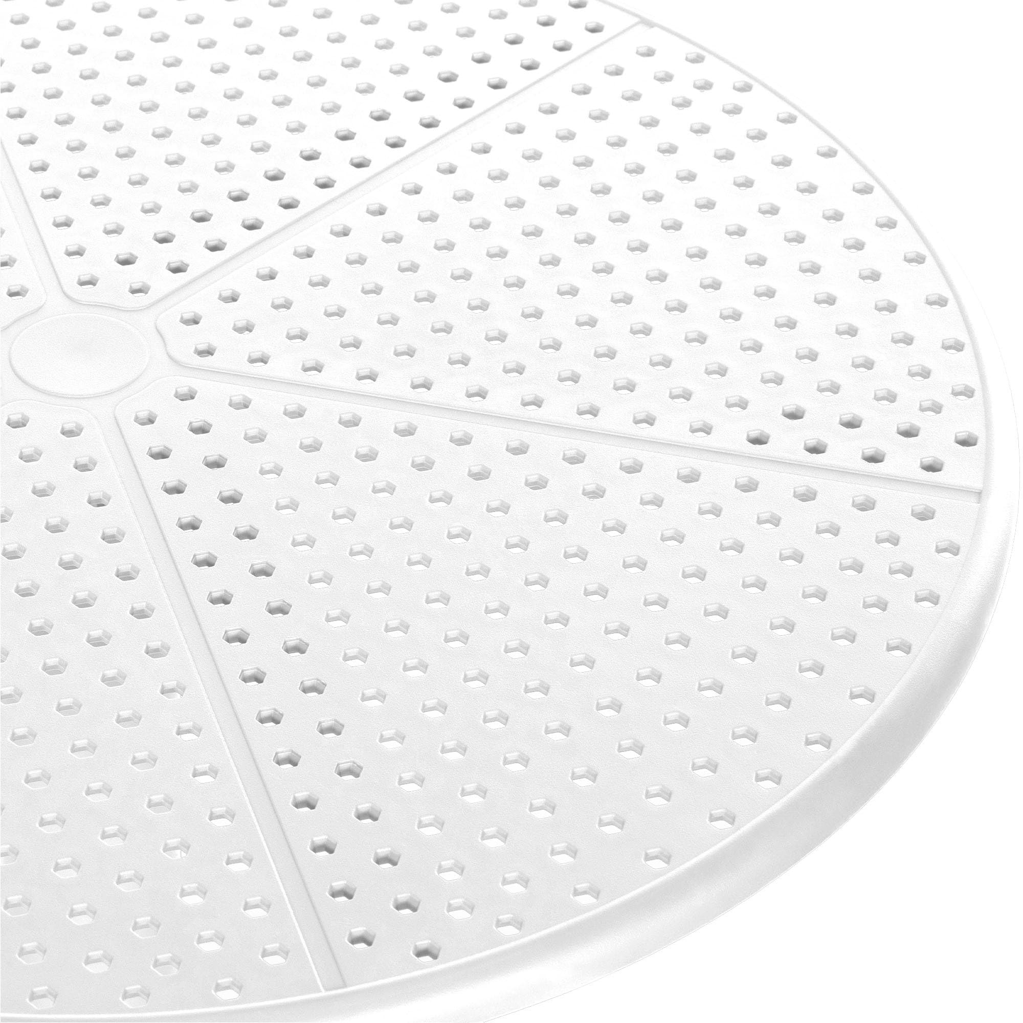 CLP Mesa Lacota Ø 60 cm I Mesa de jardín, Resistente a la Intemperie y a los Rayos UV I Mesa de balcón Redonda, Color:Blanco