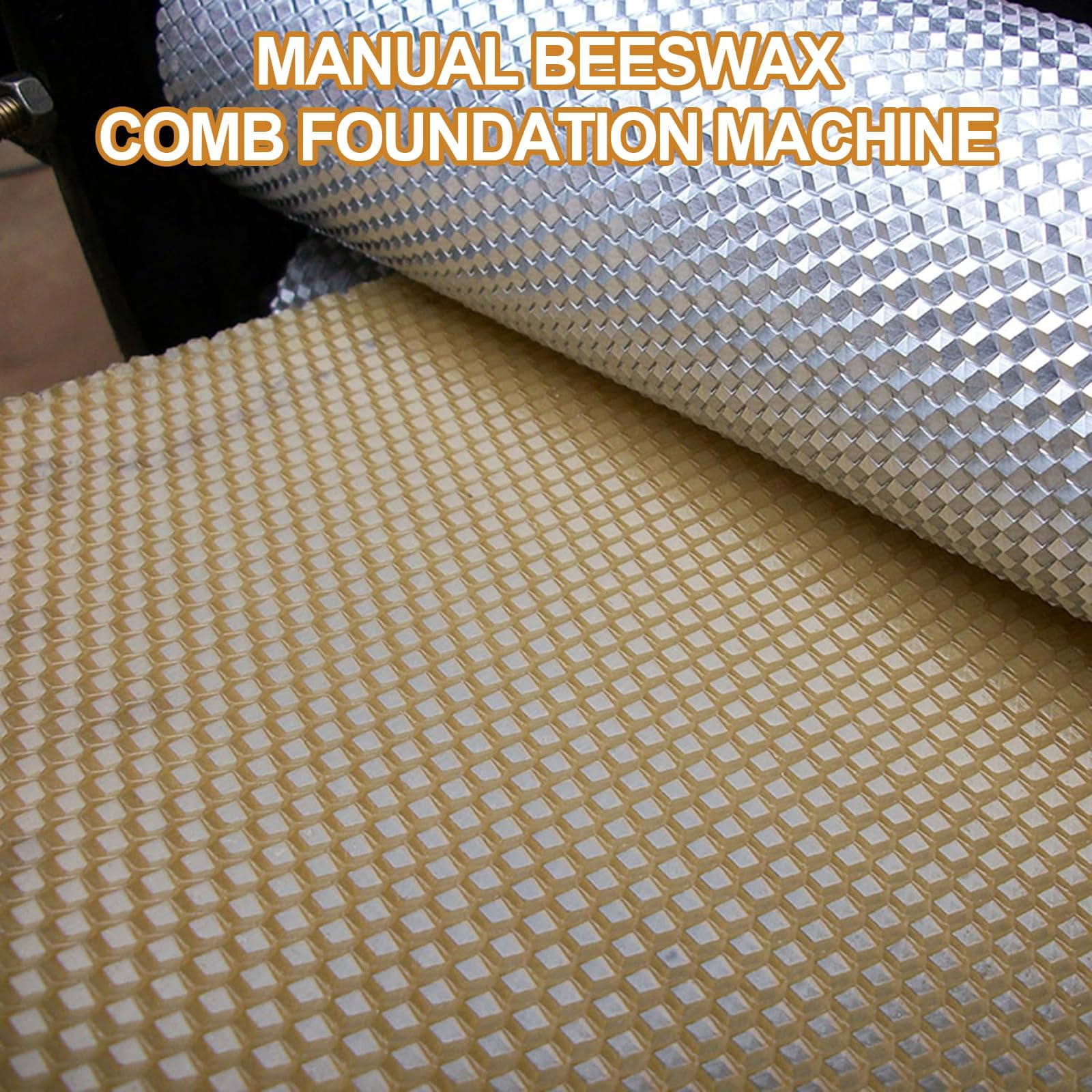 Professioneller manueller Bienenwachskamm, Foundation-Rollmühle, robuste Aluminium-Legierung, Wabenstempel, Imkerausrüstung für Imker, DIY-Werkzeug