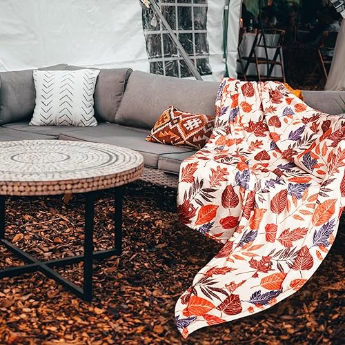 Miniatura 5 de Decoración de Acción de Gracias para interiores, manta de franela de otoño, decoración de otoño, suave y cálida, decoración de otoño, manta