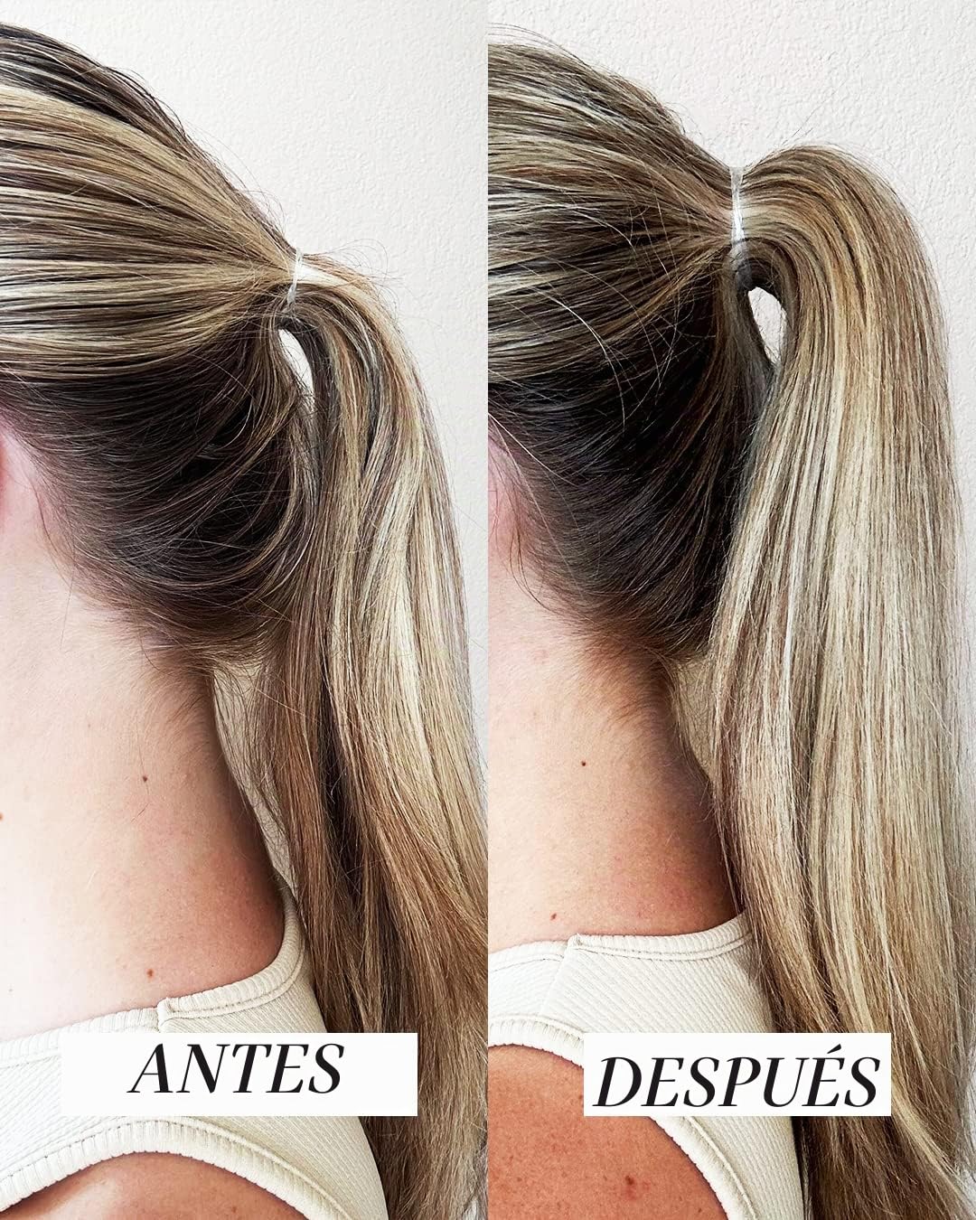 Kitsch PONYFULL - Herramienta voluminizadora para el cabello, añade volumen y elevación a la coleta, moldeador de moño para mujer, incluye 3 gomas elásticas antienganche, regalo para mujer, rubio