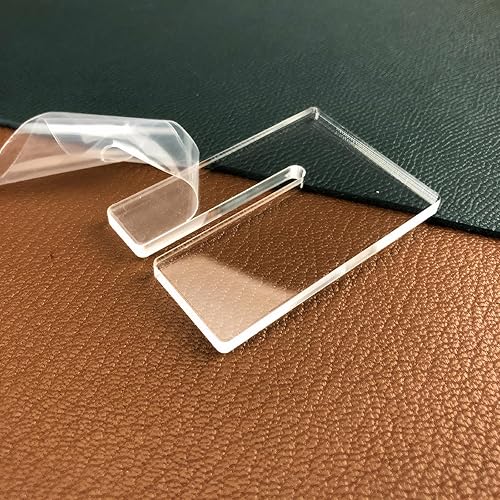 Esamero Herramientas de perforación de artesanía en cuero, placa de ayuda de costura de cuero, cincel de cordones de diamante, compañero de ayuda de