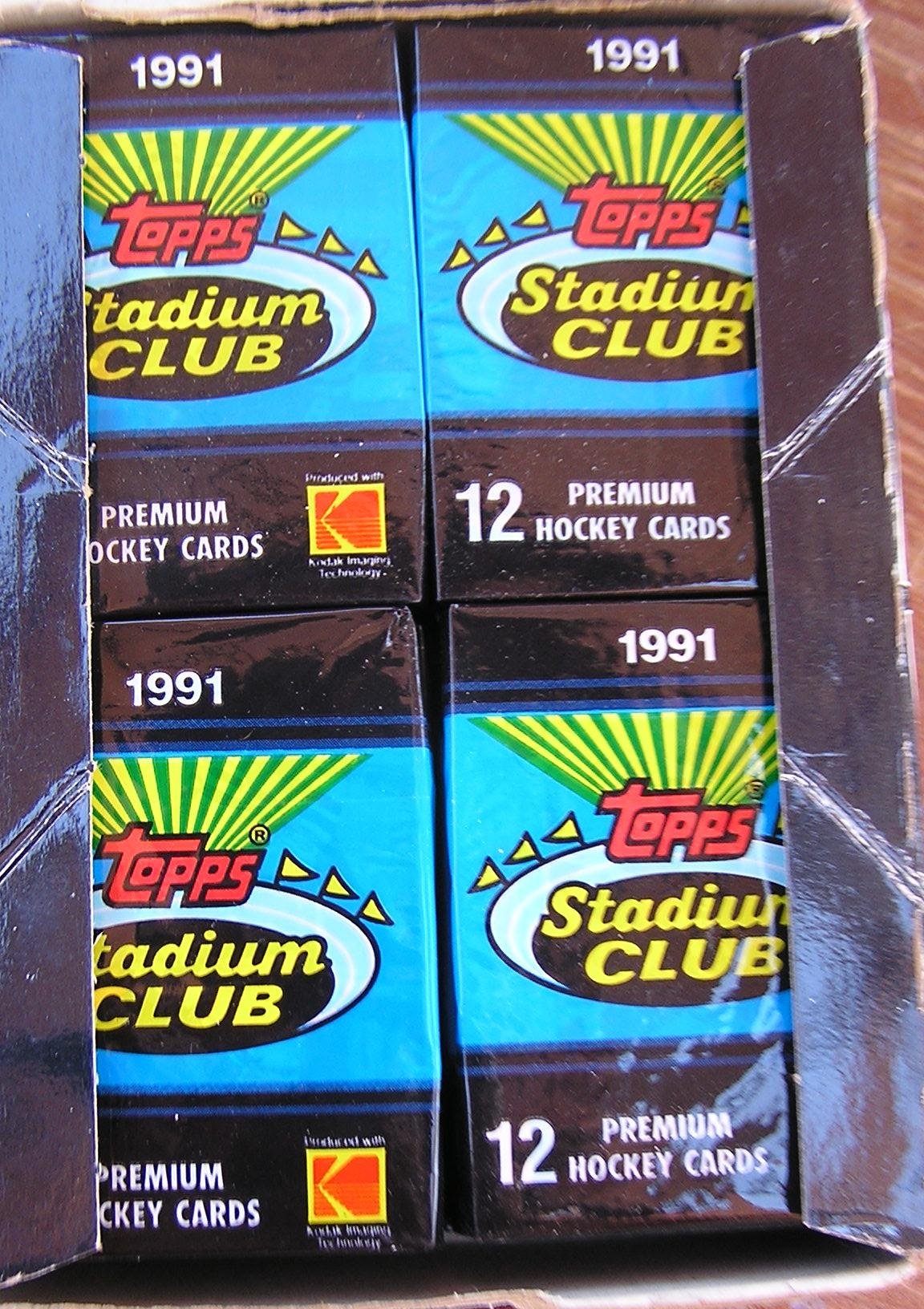 Topps Stadium Club Premium Hockey Cards 1991