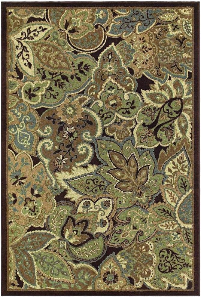 7'9" x 10'10" Shaw Rugs Concepts Marrakech 15700 Brown