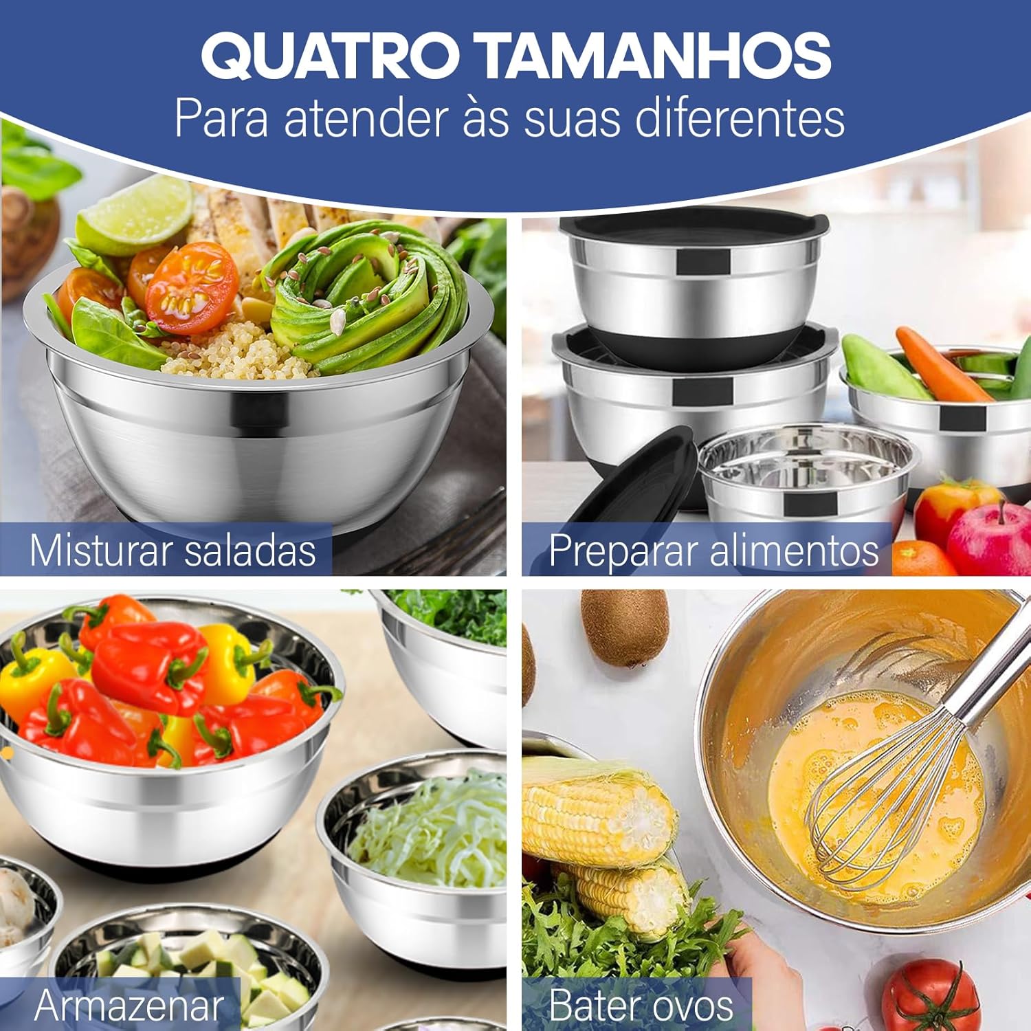 Review do Kit 4 Tigelas de Inox: Testado por 7 dias na cozinha