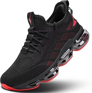 Mens Running Shoes Air Cushion Slip on Walking Tennis Sneakers Fashion Casual Breathable Trail Sport Gym