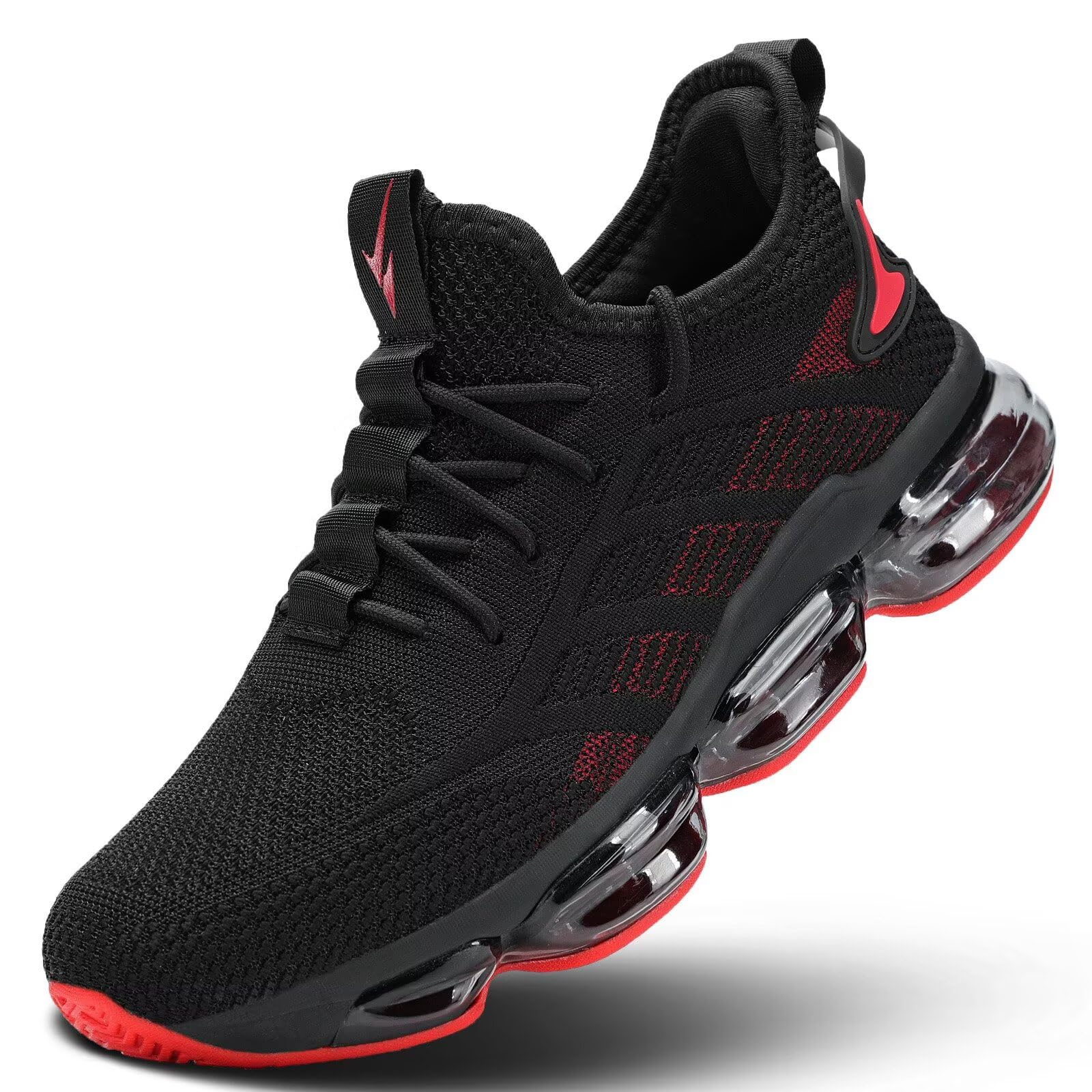 Mens Running Shoes Air Cushion Slip on Walking Tennis Sneakers Fashion Casual Breathable Trail Sport Gym