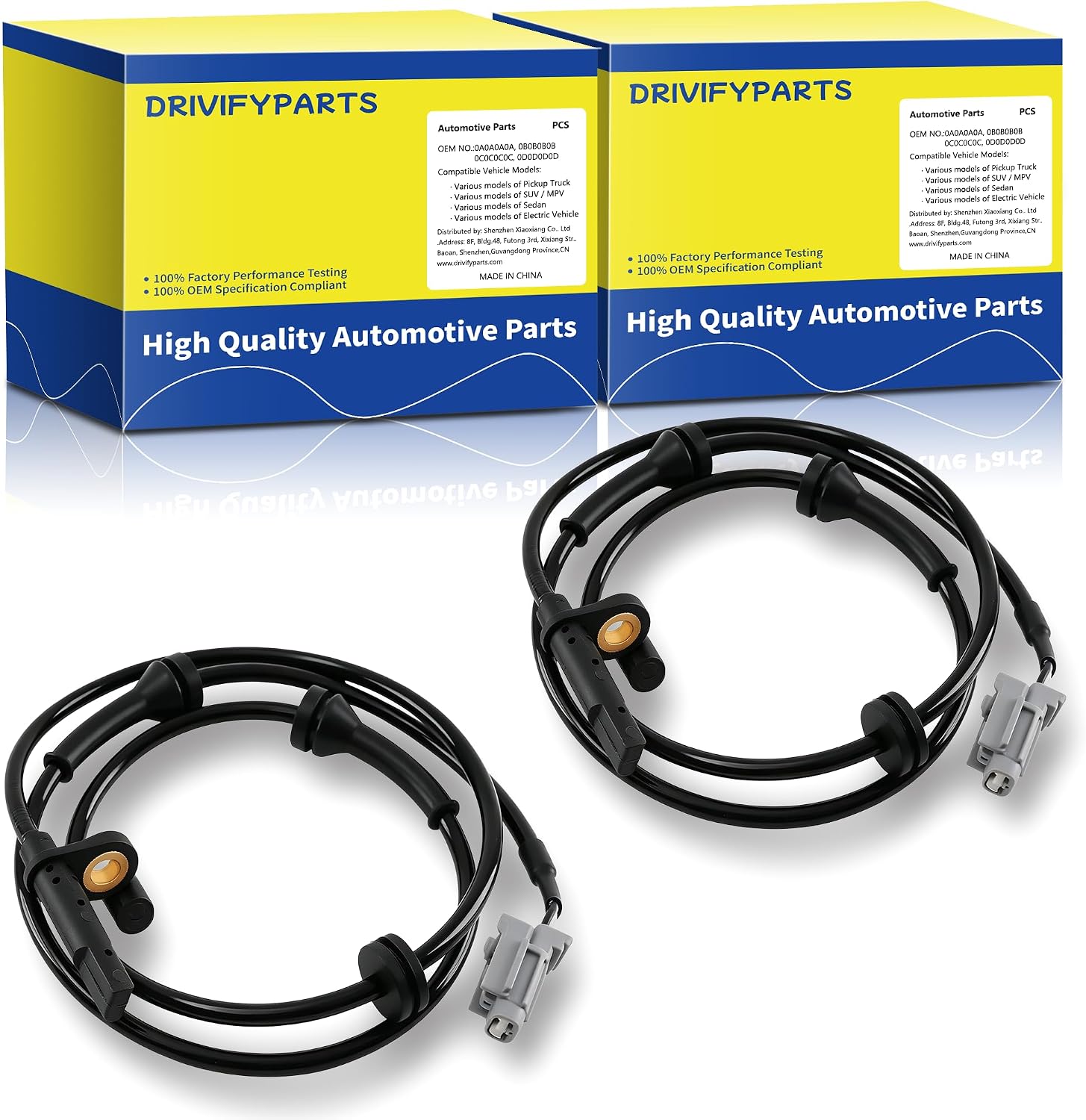 ABS Wheel Speed Sensor Front Left Right Compatible with Nissan Models: Altima 2013 2014 2015 2016 2017 2018, Maxima 2016-2022, #47910-3TA1A ALS2554 (2PCS)