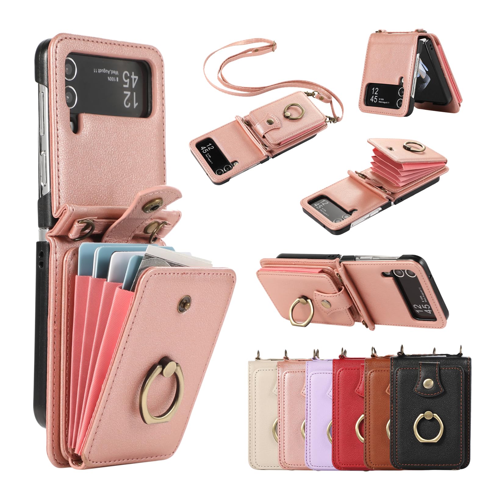 Coque Galaxy Z Flip 4 avec protection charnière et anneau - 8