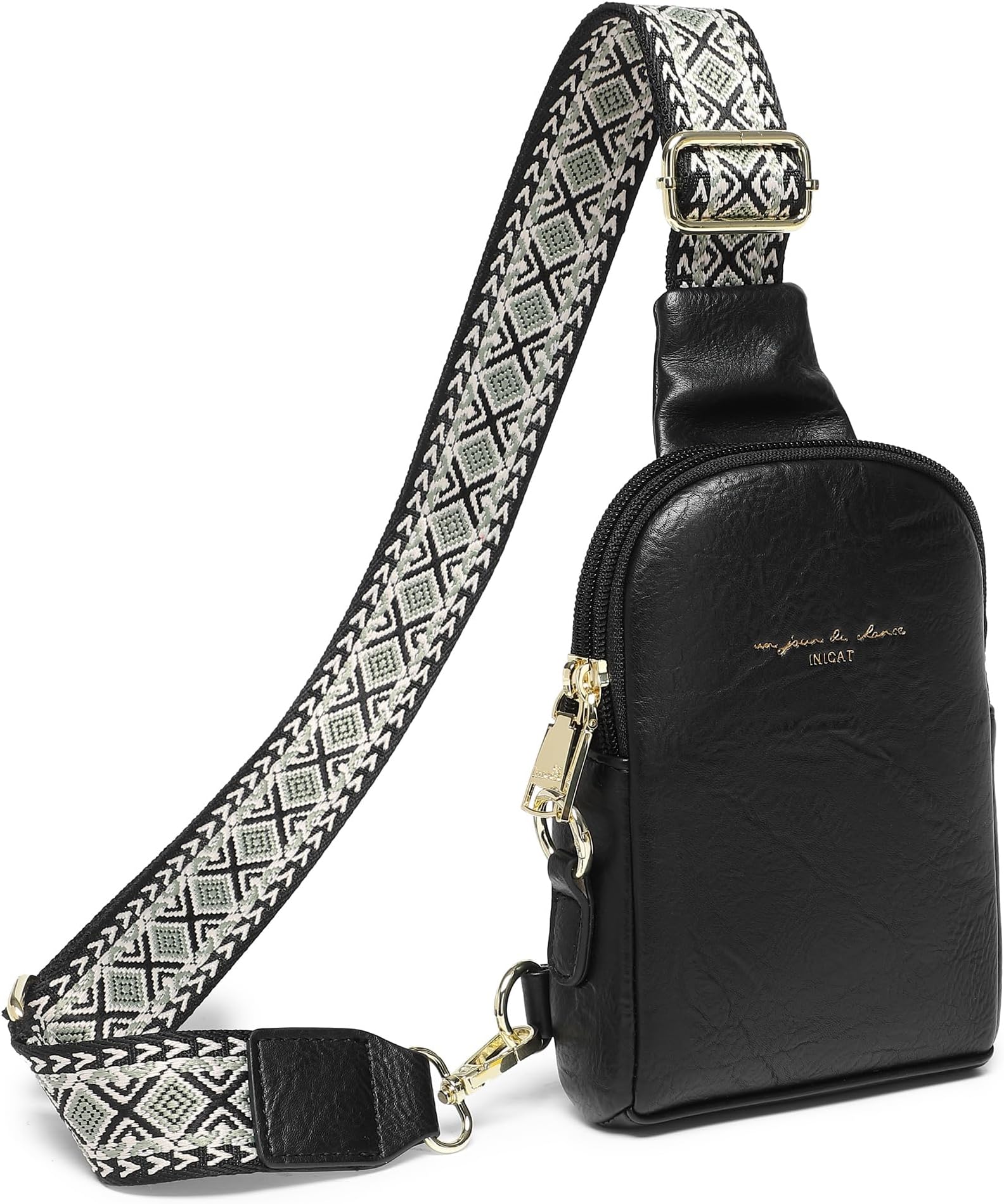 INICAT Small Sling Bag for Women Everyday & Travel Crossbody Bags Lightweight Cross Body Purses Vegan Leather