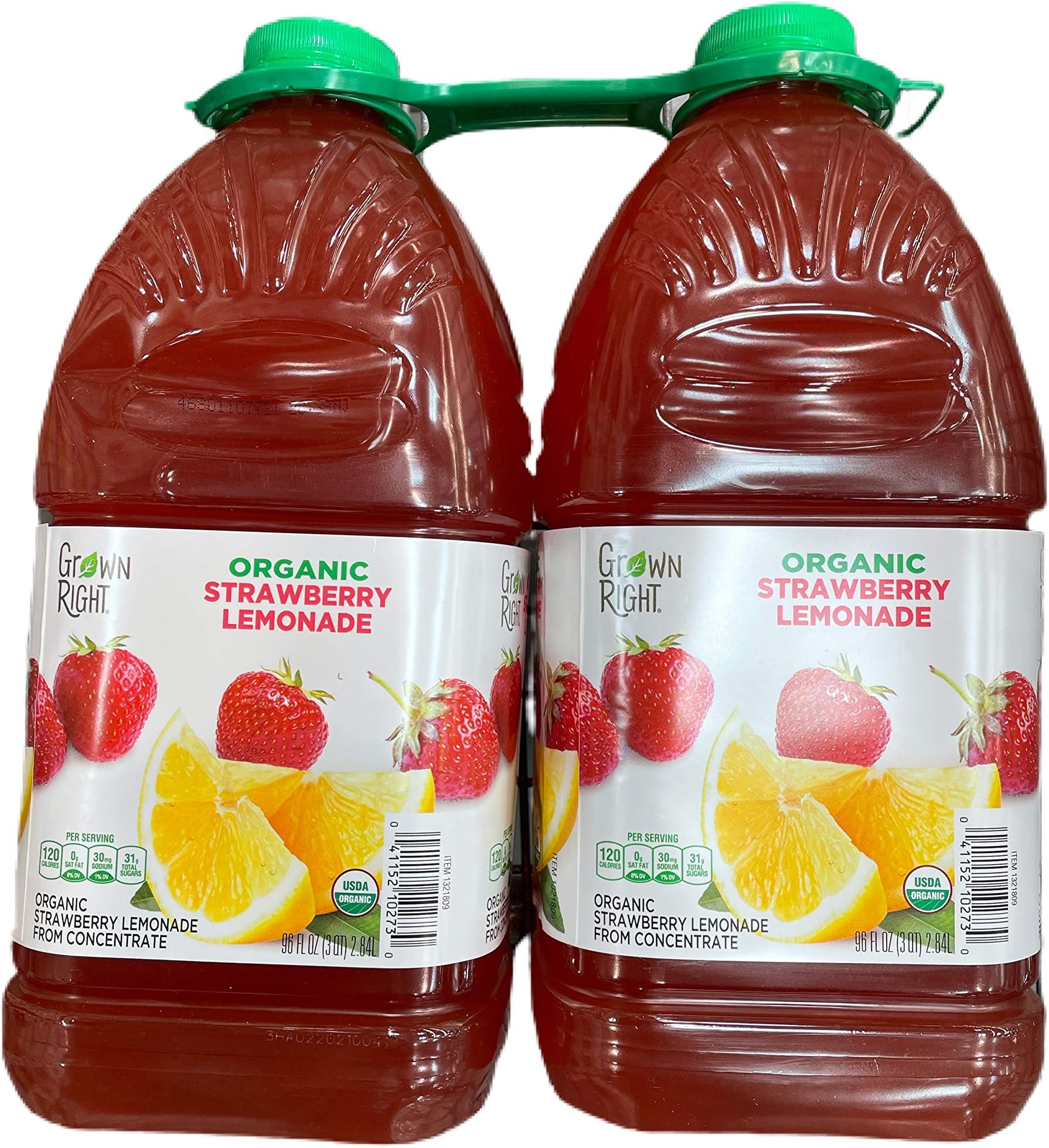 Grown Right Organic Strawberry Lemonade 2 PK 2/96 OZ (6.0 QTS)