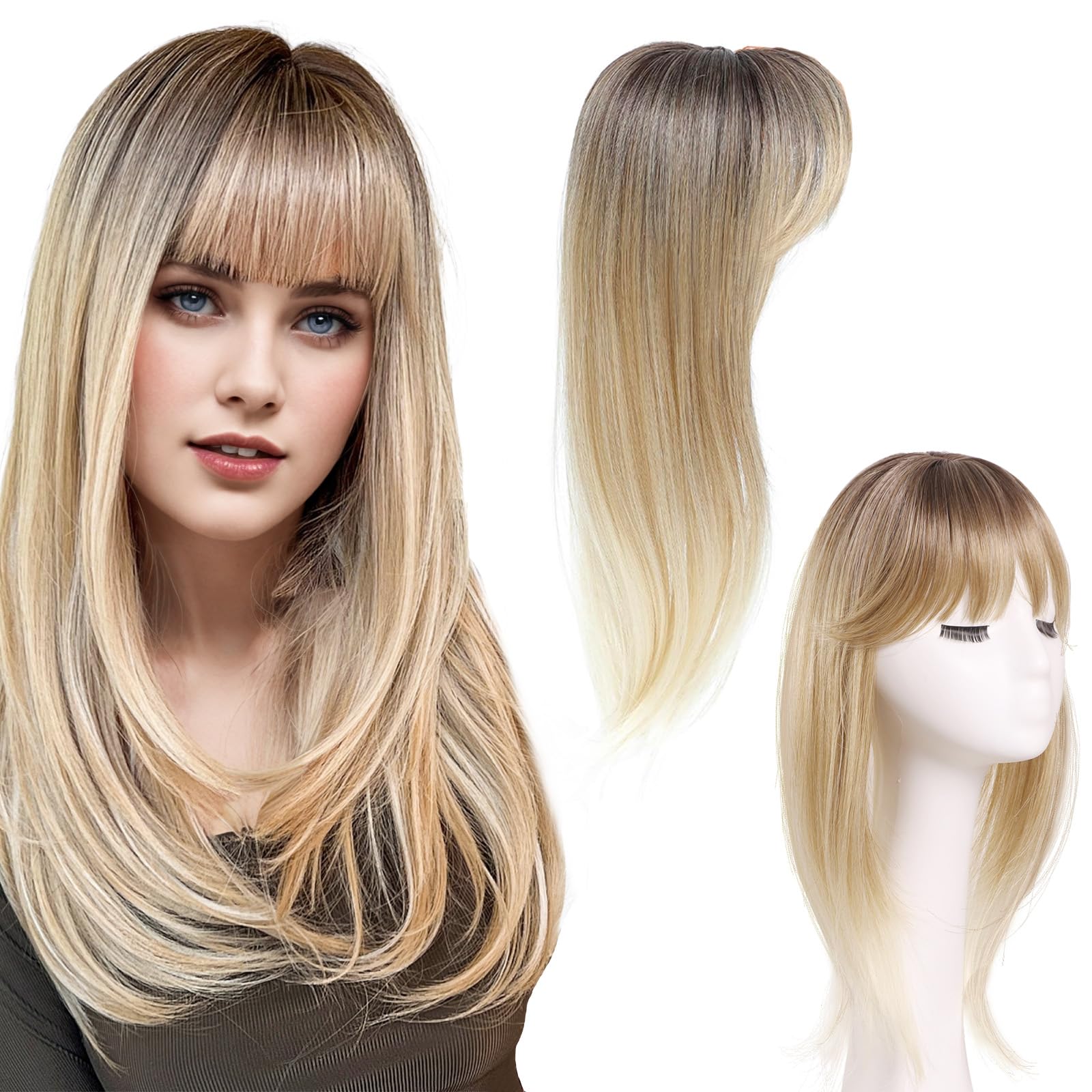 Amazon.com : CROWN GUIDE Hair Toppers for Women with  display picture 1