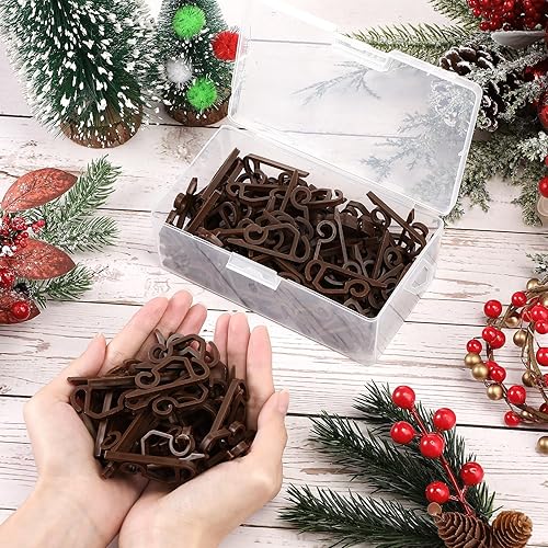 Miniatura 4 de Marsui 120 clips de luz de Navidad para exteriores, ganchos de plástico resistentes a la intemperie, ganchos de valla para techo de Navidad, árbol