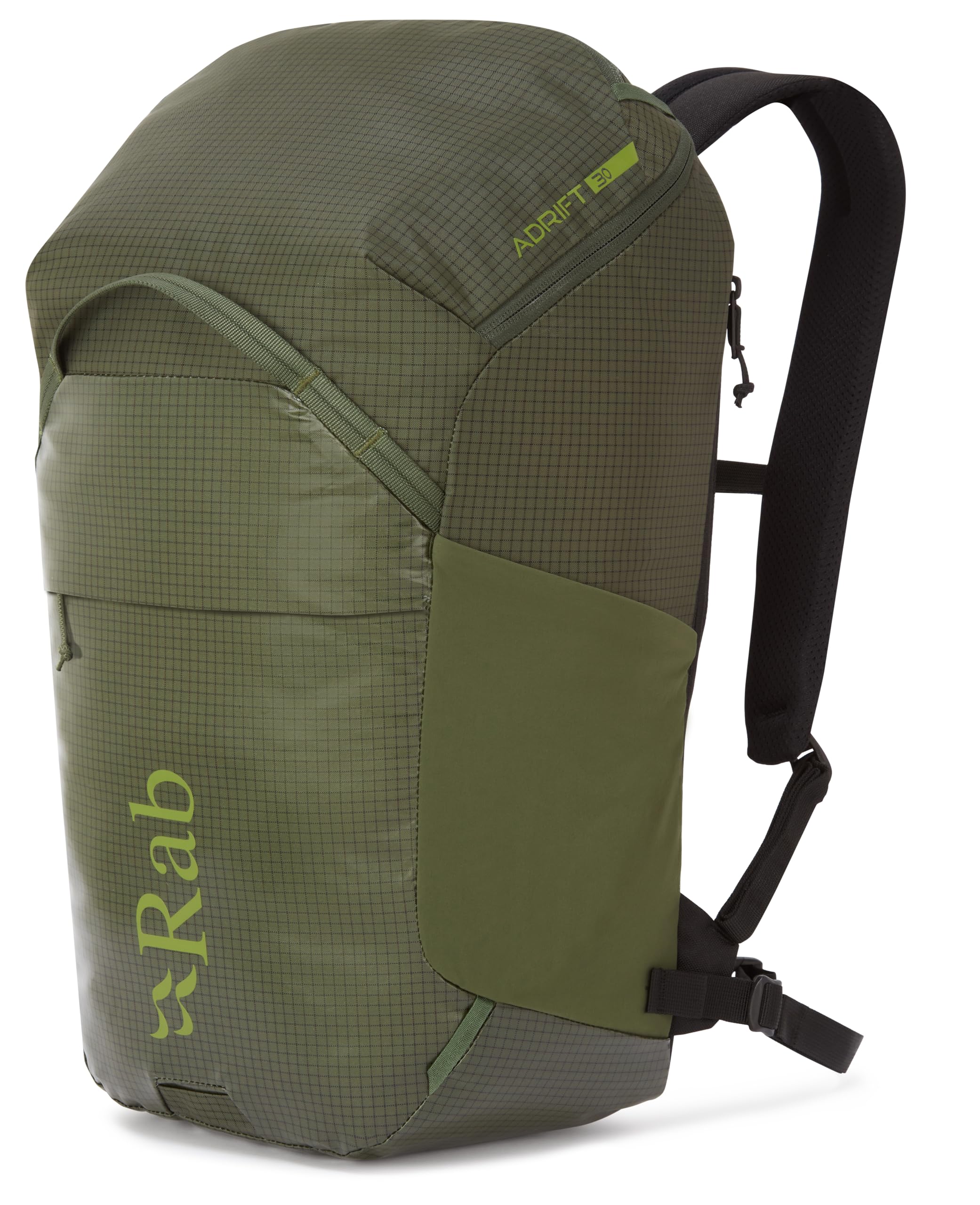 Rab Adrift 30 Everyday Backpack for Trekking, Climbing, & Biking - Army - Medium