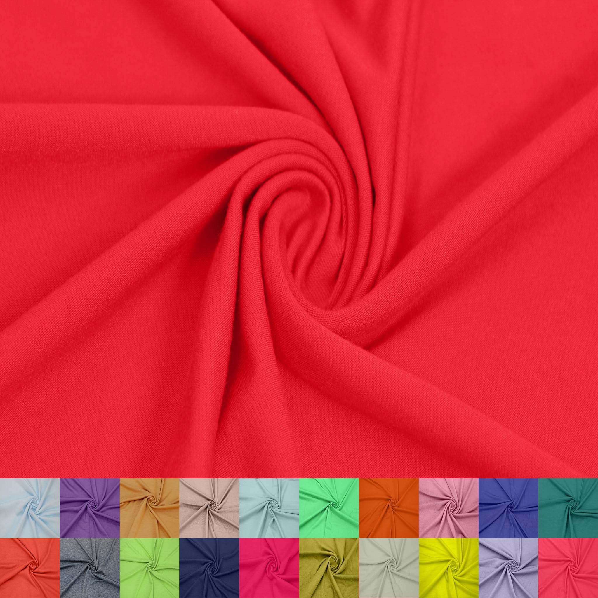 60" Wide Rayon Spandex Jersey Knit Fabric by The Yard - 4-Way Stretch, 200GSM, Medium Weight -Soft & Breathable - Apparel, Accessories, Maternity & Decorations — view 116