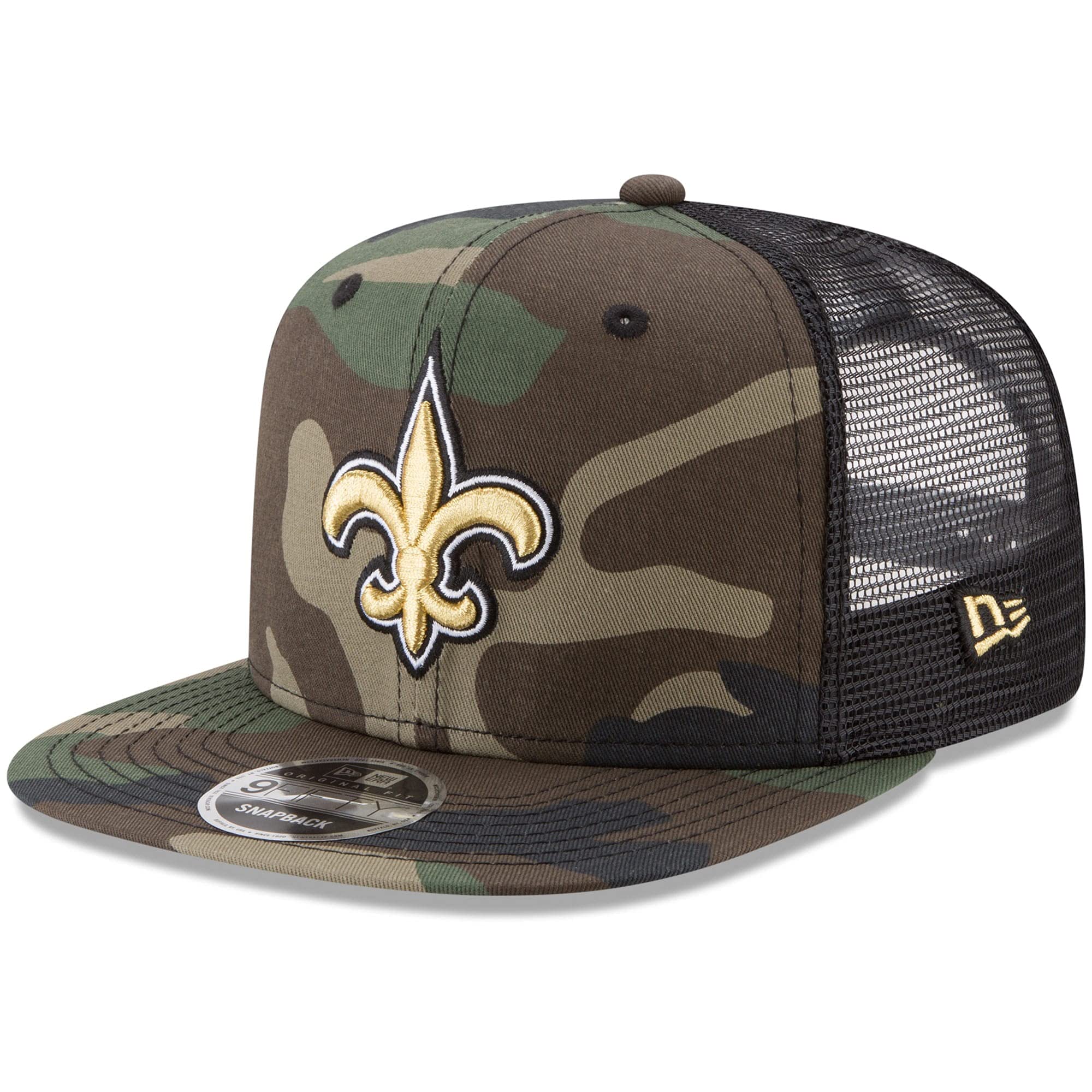 New Era 9Fifty Mesh Snapback Cap New Orleans Saints Wood