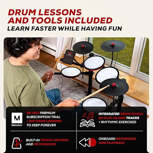 Vista 11 de Juego de batería Alesis para niño, kit para debutar