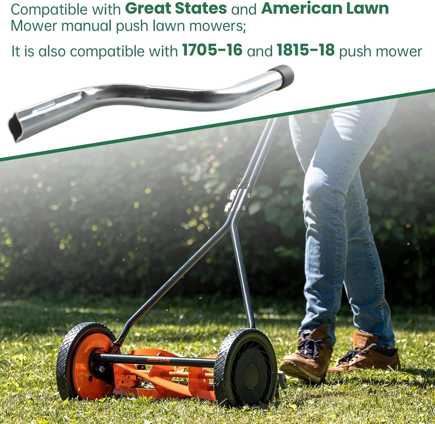 Compound Sharpening Kit, Manual Push Lawn Mowers Sharpening Kit, SK-1 Reel Mower Sharpener Kit for American Lawn Mower&Great States&Earthwise