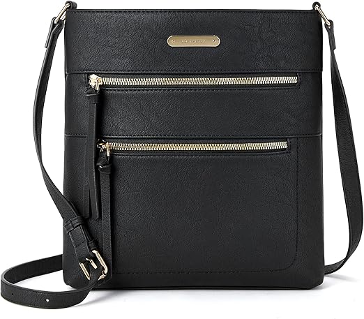 BOSTANTEN Crossbody Bags for Women Trendy Vegan Leather Purse Designer Shoulder Handbags with Adjustable Strap Zipper Pocket