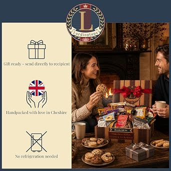 Luxury Biscuits Gift Set | Biscuit Hamper Gift Box | Cookie Gift Set | Finest Individually Wrapped Biscuits | Birthday Gifts for Women & Men