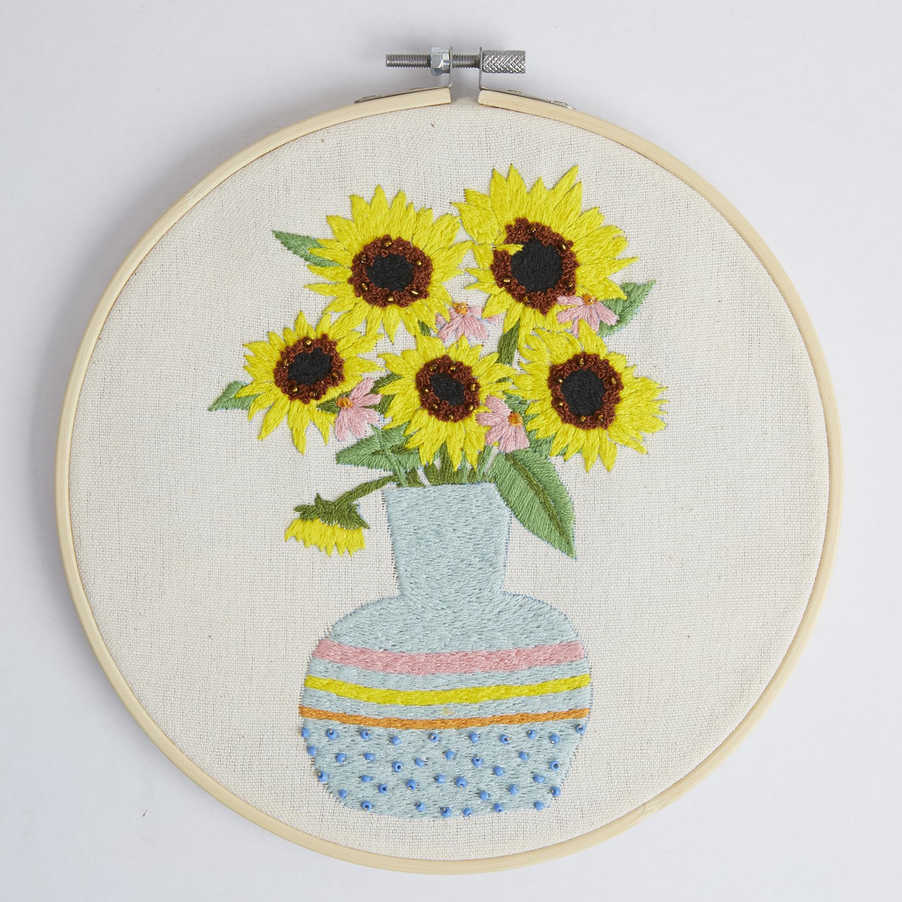 Sew and So On Premium Embroidery Kit, Sunflowers, Kits for Adults Cross Stitch for Beginners Gift Idea with Patterns - Image 3