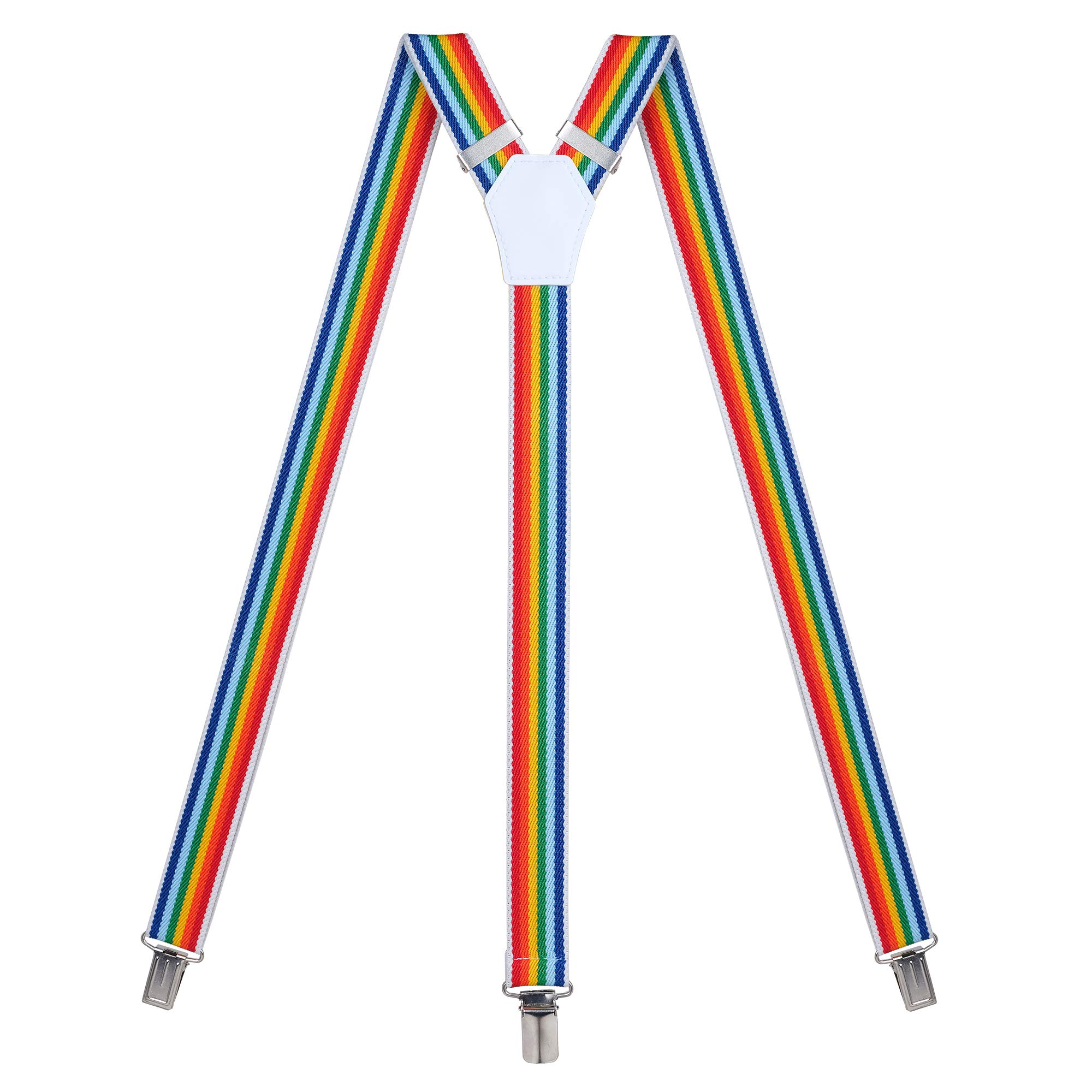 Womens Suspenders – Y Back Style – 1" Width - Comfortably Adjustable Elastic Straps and Metal Clips