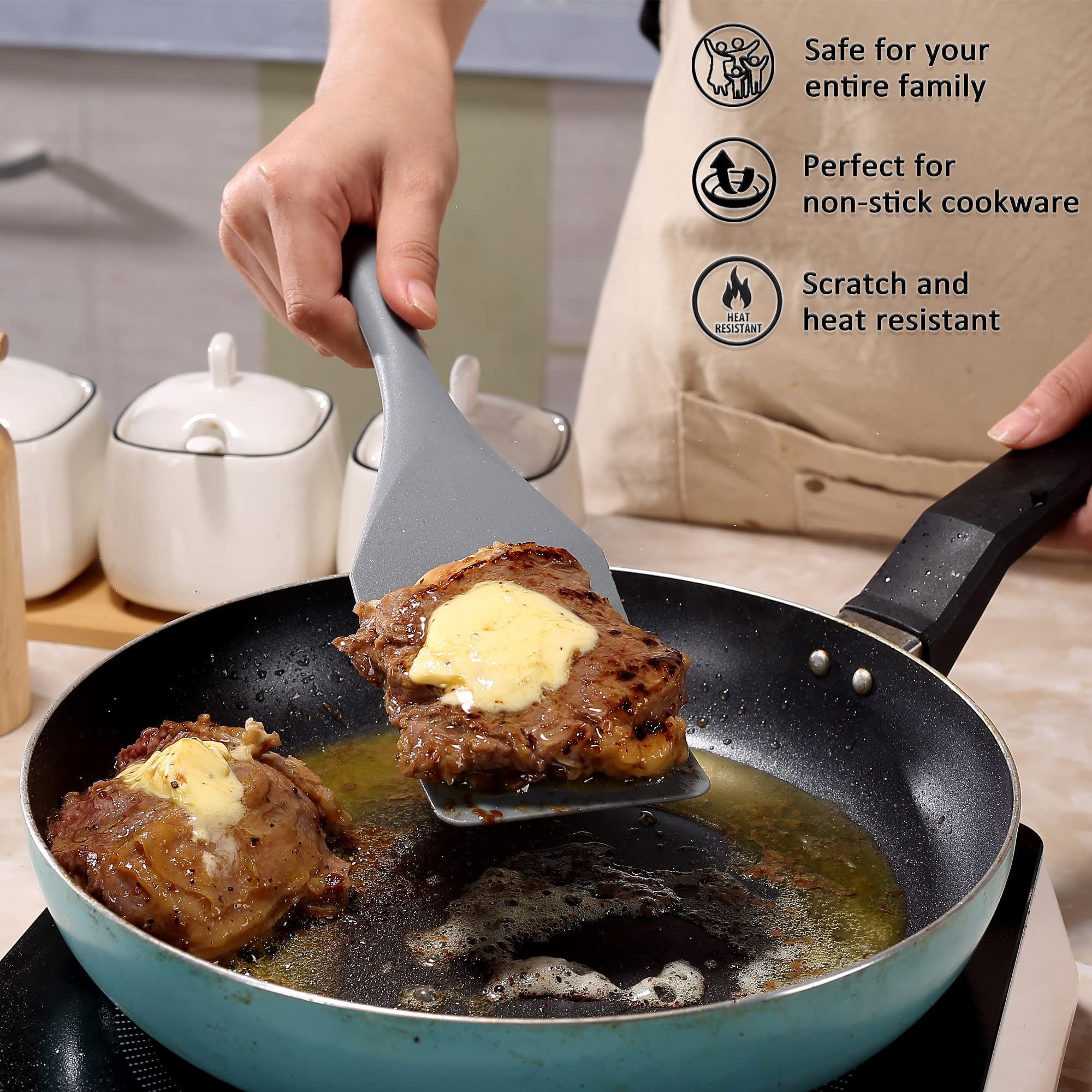 Spatola Termometro METALTEX - Digitale, Silicone, 2 Pezzi, Per Cucina