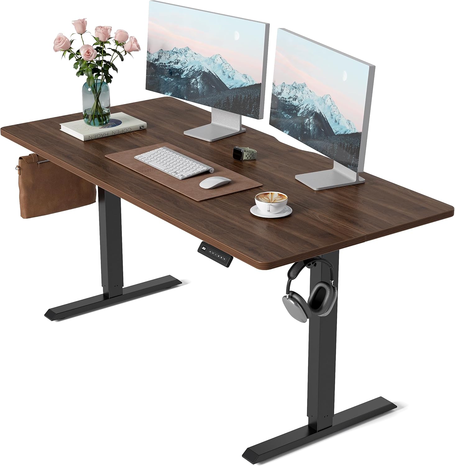 FEZIBO 63.28 inch electric standing desk, black