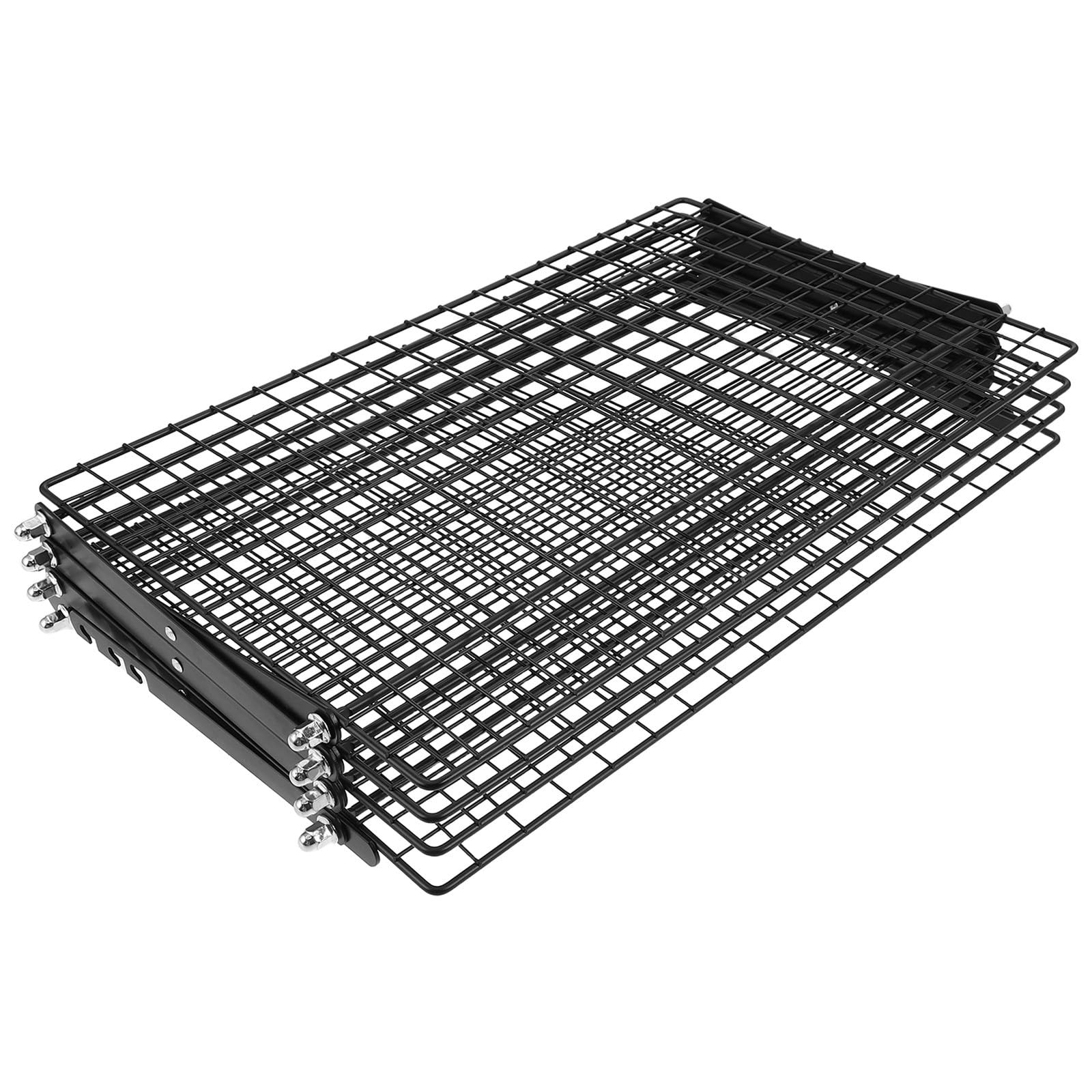 TOYANDONA Support de Refroidissement du Pliable à 4 Niveaux en Fer Noir