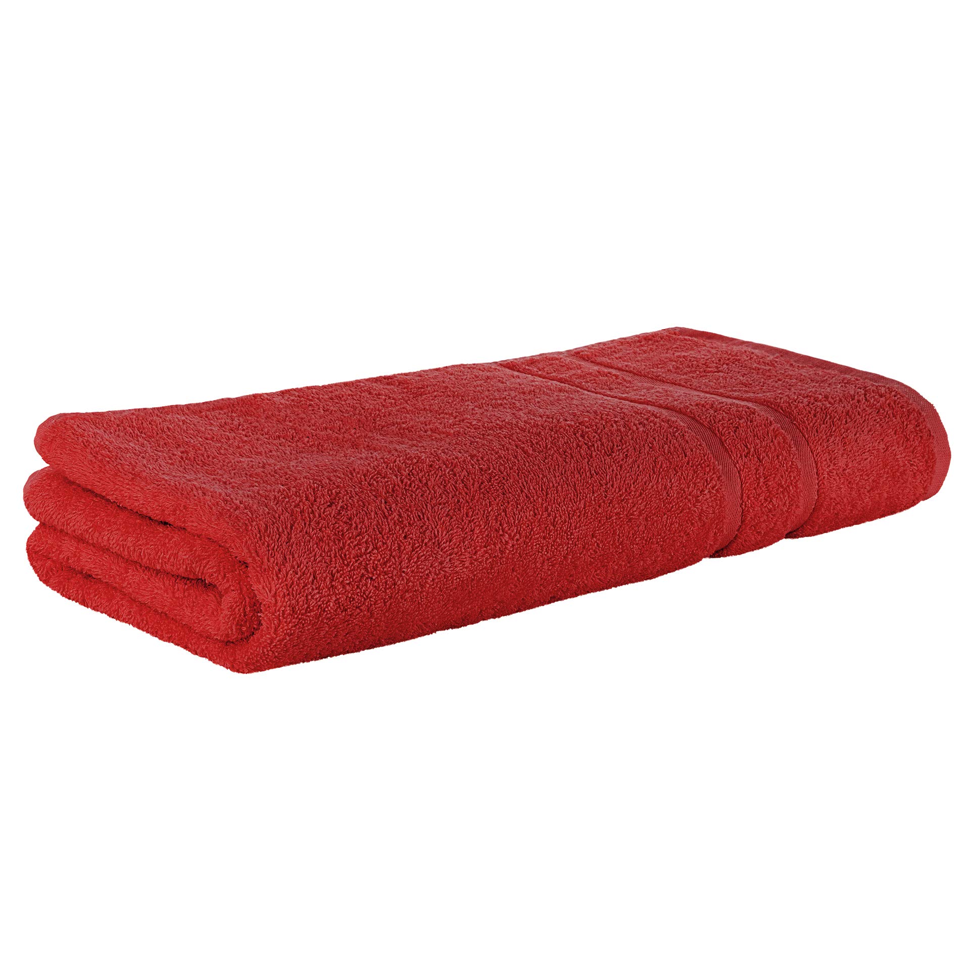 6x Premium Saunatücher 80x200cm Rot - Frottee Hand Produktbild-Vorschau 1