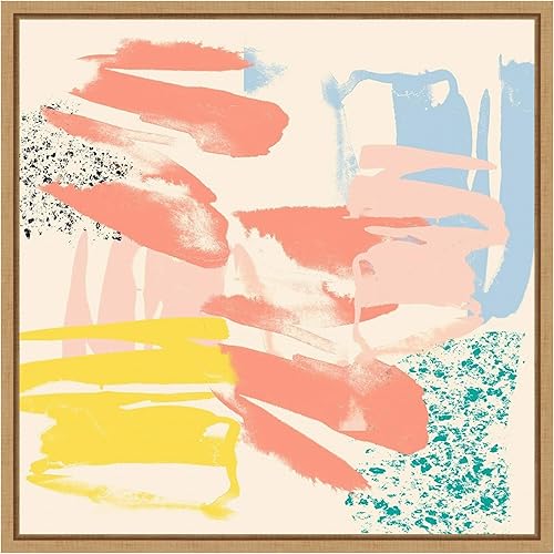 Miniatura 18 de Amanti Art Framed Canvas Wall Art 22x22 Retro Op II by Jennifer Goldberger, Framed Wall Art Canvas, Abstract Artwork, Traditional Decor, Medium