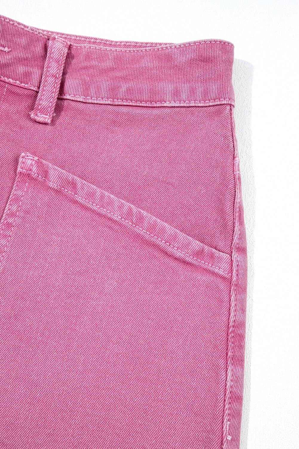 Sidefeel Women's Jean Skirt High Waisted Stretch Casual Summer Zimbaplatinum Denim Skirt with Pockets - Image 5