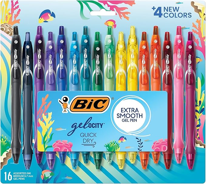 BIC Gelocity Quick Dry Gel Pens