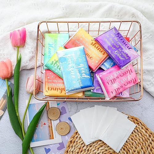 Miniatura 57 de Paquete de 24 pañuelos de tamaño de viaje, paquete delgado de 3 capas, tamaño cartera, pañuelos de bolsillo para viajes, bodas, fiestas, 6 estilos