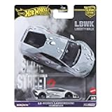 Premium Car Culture Collectible Toy Car, 1:64 Scale Die-Cast LB-Works Lamborghini Huracan Coupe, Slide Street Vehicle with Real Riders Tires