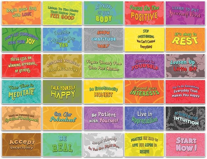 Creanoso Affirmation Cards - 90-Pack Positive Message Cards For Kids, Classroom Rewards & Gifts