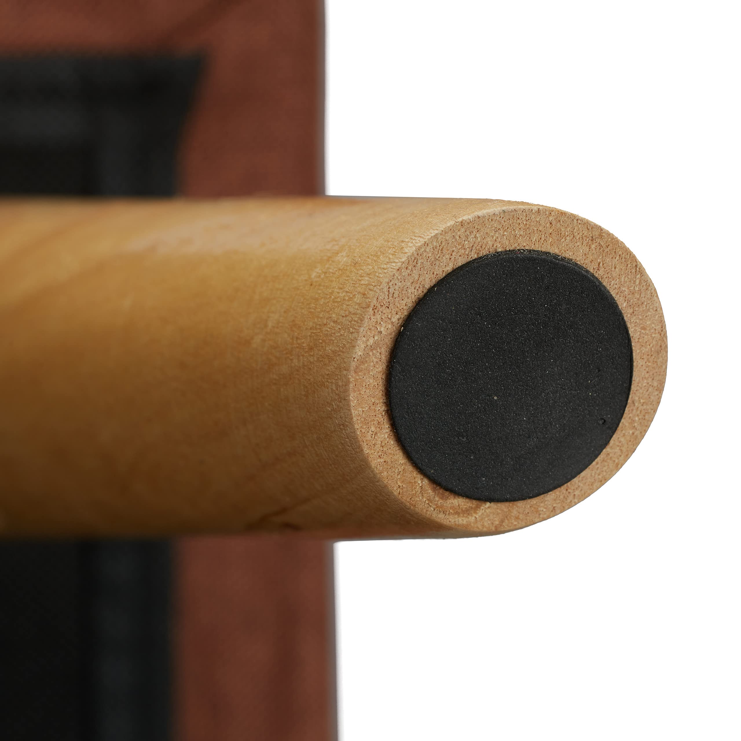 Relaxdays Panca con Contenitore, Imbottita, Gambe in Legno, Cassapanca Foderata, HLP 39,5x79,5x39,5 cm, Marrone