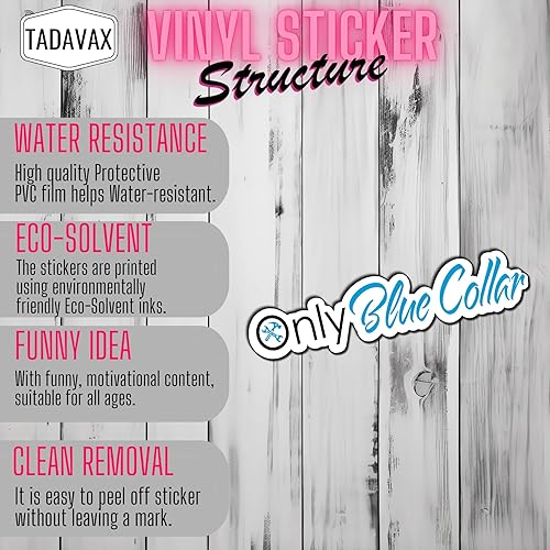 Miniatura 4 de (3 unidades) solo con cuello azul, soldador, impermeable, vinilo para caja de herramientas, casco, botella de agua, vaso, funda para teléfono,