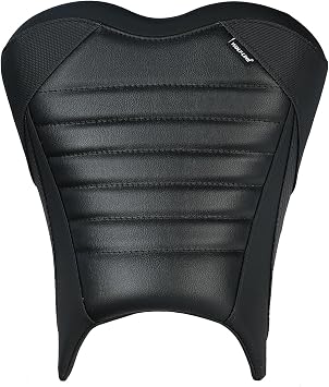 Motorcycle Rider Comfort Seat Fit for ER400 Ninja 400 EX400 Z400 2018 2019 2020 2021 2022 2023 2024 2025 2026, Front Driver Leather Saddle Solo Cushion Pad, Black